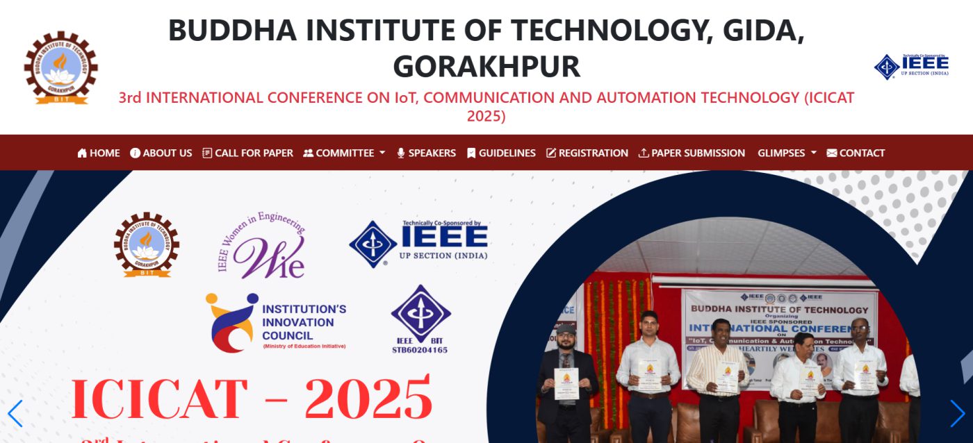 International Conference on IoT, Communication and Automation Technology — website developed by Digrow World, Gorakhpur